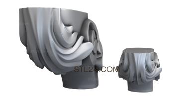 Ножки (NJ_0672) 3D модель для ЧПУ станка